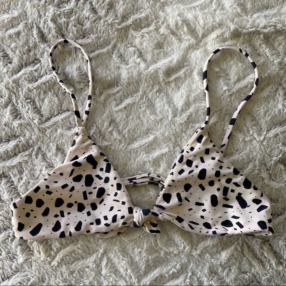 Aila blue cathedral bikini top